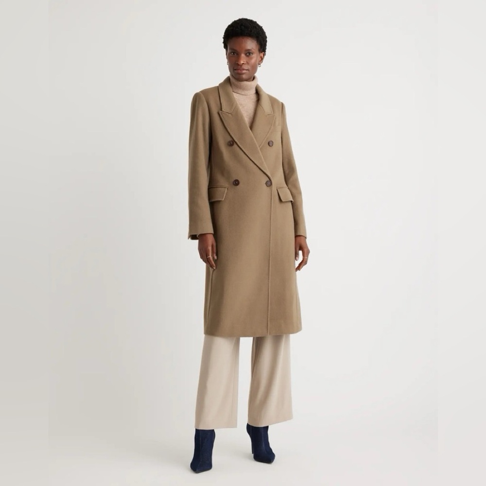 Italian Wool Double-Breasted Coat